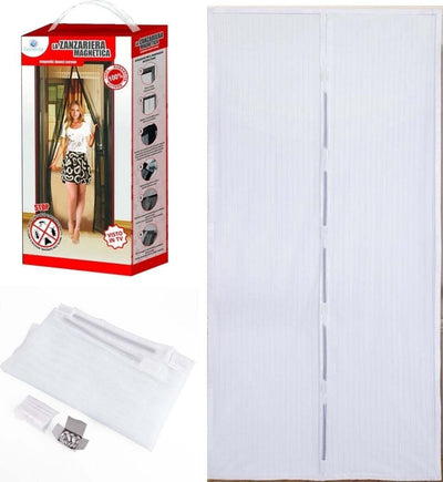 Tenda Zanzariera Magnetica Per Porte 140 X 240 Cm Standard Universale Bianca Fai da te/Prodotti per la costruzione/Materiali da costruzione/Porte/Porte esterne/Porte con zanzariera Trade Shop italia - Napoli, Commerciovirtuoso.it