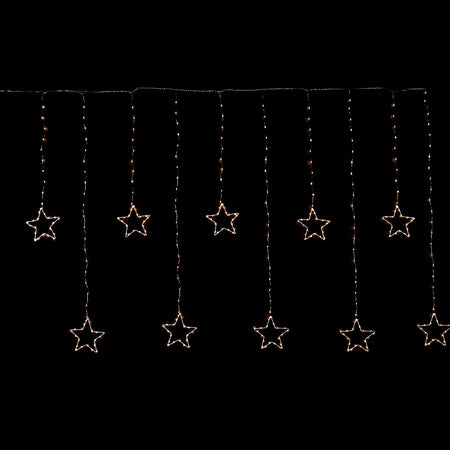 Stalattite luminosa di stelle con 350 nanoled a luce bianca giochi di luci 3,60 metri