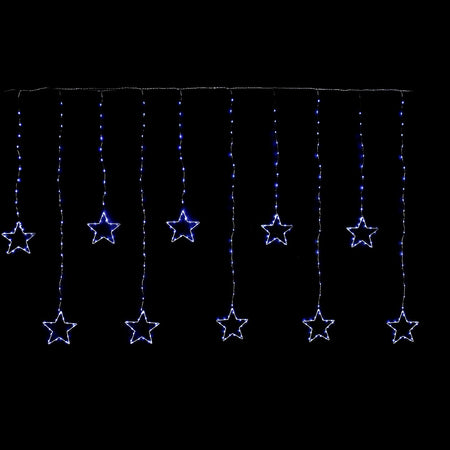Stalattite luminosa di stelle con 350 nanoled a luce bianca giochi di luci 3,60 metri