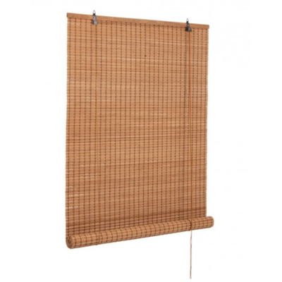 Tende salamanca oscurante in bamboo, barre in legno, filo di poliestere