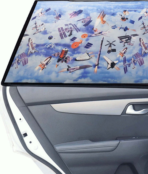 Tendina Parasole A Rullo 68 X 125 Cm Tema Spazio Per Auto Finestrini Parabrezza Prima infanzia/Seggiolini auto e accessori/Accessori/Tendine parasole per auto Trade Shop italia - Napoli, Commerciovirtuoso.it