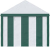 Tendone-da-Giardino-4x3m-per-12-Persone-con-Doppio-Ingresso,-Bianco-e-Verde-84C-371V00GN
