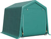 Tendone-Garage-all'Aperto-2.4x2m-per-Moto-e-Biciclette,-Casetta-da-Giardino-per-Attrezzi-in-Metallo-e-Tessuto-PE,-Verde-ZV4845-697GNZV4
