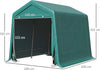 Tendone-Garage-all'Aperto-2.4x2m-per-Moto-e-Biciclette,-Casetta-da-Giardino-per-Attrezzi-in-Metallo-e-Tessuto-PE,-Verde-ZV4845-697GNZV4