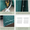 Tendone-Garage-all'Aperto-2.4x2m-per-Moto-e-Biciclette,-Casetta-da-Giardino-per-Attrezzi-in-Metallo-e-Tessuto-PE,-Verde-ZV4845-697GNZV4