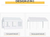 Tendone-per-Feste-6x4m-con-Pareti-Rimovibili,-Porte-e-6-Finestre,-Bianco-t01-0805