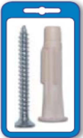 TENGO---10-TASSELLI-GRIP-IN-NYLON-DIAMETRO-10MM-CON-VITE-A-TESTA-PIANA-SVASATA