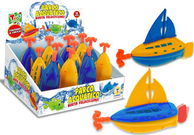 TEOREMA-Barchetta-a-Vela-FUNNY-con-Molla---Giocattolo-per-Bambini-Singolo-pezzo-Teorema-(Importazione)