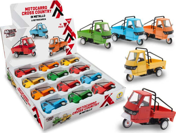 Teorema-Motocarro-In-Metallo-Retrocarica-Scala-1:43-10cm-Assortito