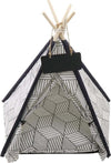 Tepee-Letto-Cuscino-Lavagna-Rimovibile-Lavabile-Portatile-Per-Animali-50x50x70cm