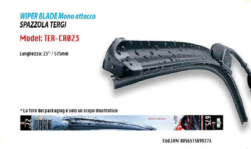 Tergicristallo Spazzola Morbido Per Auto Ricambio Maxtech Da 23? Ter-cr023 Auto e Moto/Parti per auto/Tergicristalli e parti/Spazzole di ricambio Trade Shop italia - Napoli, Commerciovirtuoso.it