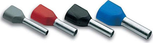 Terminale isolato a tubetto per cavo doppio, per collegamento cavi elettrici Fai da te/Materiale elettrico/Capicorda La Zappa - Altamura, Commerciovirtuoso.it