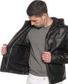 Terminator---Giacca-Uomo-Nera-con-Cappuccio-in-vera-pelle
