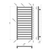 Termoarredo Scaldasalviette Cromato Design Moderno - Karnak - Termoarredi Karag