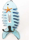 Termometro-Analogico-Legno-Da-Parete-Pesce-Azzurro-Doppio-Gancio-Per-Chiavi