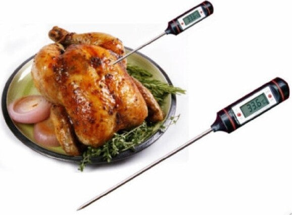 Termometro Digitale Per Alimenti Con Sonda In Acciaio Inox – Lettura Istantanea Da -50°C A 300°C, Custodia In Silicone