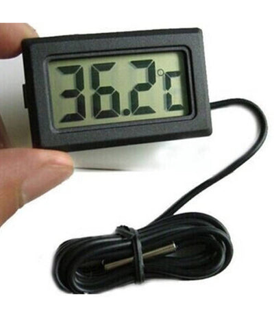 Termometro Digitale Display Lcd Con Sonda Misura Temperatura Interna Ed Esterna