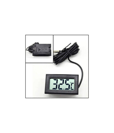 Termometro Digitale Display Lcd Con Sonda Misura Temperatura Interna Ed Esterna