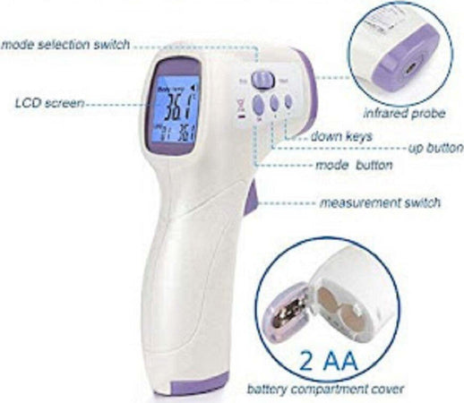 Termometro Digitale Senza Contatto Per Misurazione Della Fronte Bambini Q-t114 Salute e cura della persona/Prodotti e apparecchiature mediche/Apparecchi diagnostici e di monitoraggio/Termometri e accessori/Termometri/Termometri da fronte Trade Shop italia - Napoli, Commerciovirtuoso.it