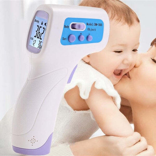 Termometro-Dm300-Infrarossi-Digitale-Per-Bambini-Adulti-Con-Display-Lcd