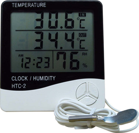 TERMOMETRO IGROMETRO DIGITALE TEMPERATURA UMIDITA' ORA DATA CASA HTC-2 CON SONDA Giardino e giardinaggio/Termometri e dispositivi metereologici/Igrometri Trade Shop italia - Napoli, Commerciovirtuoso.it