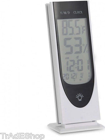 TERMOMETRO IGROMETRO DIGITALE TEMPERATURA UMIDITA' ORA DATA CASA HTC8 DA INTERNO Giardino e giardinaggio/Termometri e dispositivi metereologici/Igrometri Trade Shop italia - Napoli, Commerciovirtuoso.it