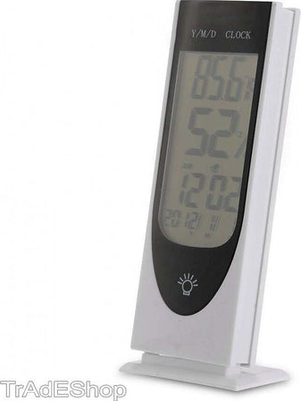 TERMOMETRO IGROMETRO DIGITALE TEMPERATURA UMIDITA' ORA DATA CASA HTC8 DA INTERNO Giardino e giardinaggio/Termometri e dispositivi metereologici/Igrometri Trade Shop italia - Napoli, Commerciovirtuoso.it