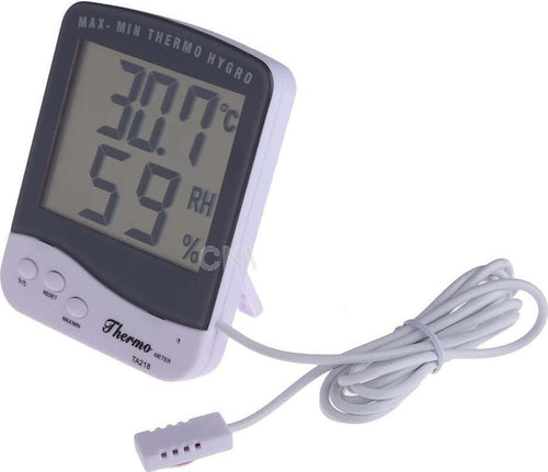 TERMOMETRO IGROMETRO DIGITALE TEMPERATURA UMIDITA' ORA DATA CASA TA218 CON SONDA Giardino e giardinaggio/Termometri e dispositivi metereologici/Igrometri Trade Shop italia - Napoli, Commerciovirtuoso.it