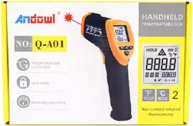 Termometro Pistola Digitale Per Temperatura A Infrarossi Senza Contatto Q-a01 Commercio Industria e Scienza/Test e misurazione/Temperatura e umidità/Termometri/Termometri a infrarossi Trade Shop italia - Napoli, Commerciovirtuoso.it