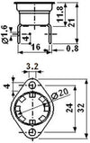 Termostato Bimetallico Nc 80°C Con Flangia 14704013