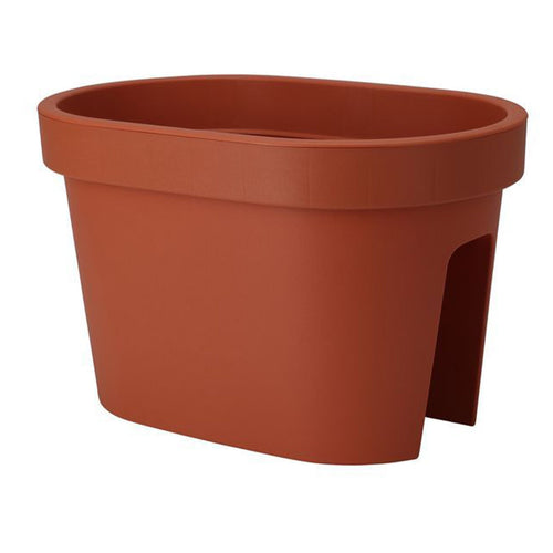 Vaso fioriera da balcone rettangolare per ringhiera da esterno per fiori e piante