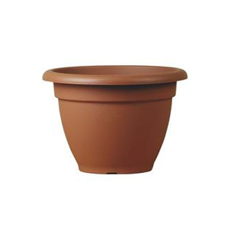 Vaso tondo ''Campana Basic'' classico per fiori e piante, in plastica, da esterno e giardino