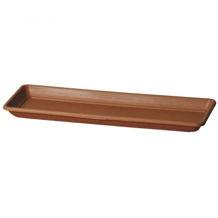 Sottovaso rettangolare "Sottocassetta Basic" per fiori e piante da esterno.