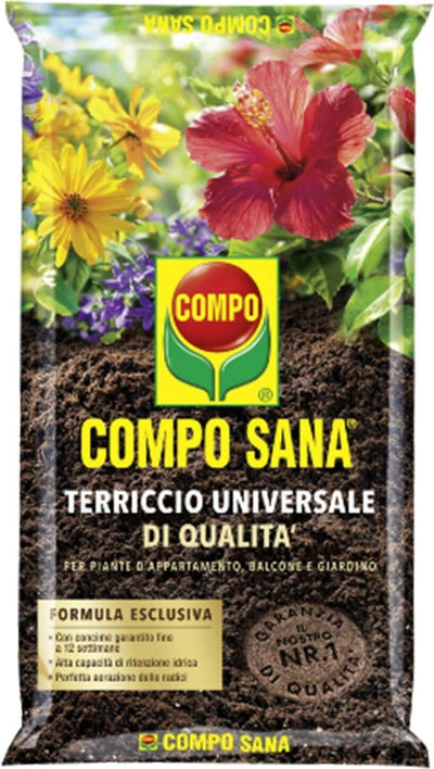 Terriccio Compo Sana Substrato Universale Professionale Concimato E Sterilizzato Giardino e giardinaggio/Giardinaggio/Terra terricci e pacciami/Pacciami La Zappa - Altamura, Commerciovirtuoso.it