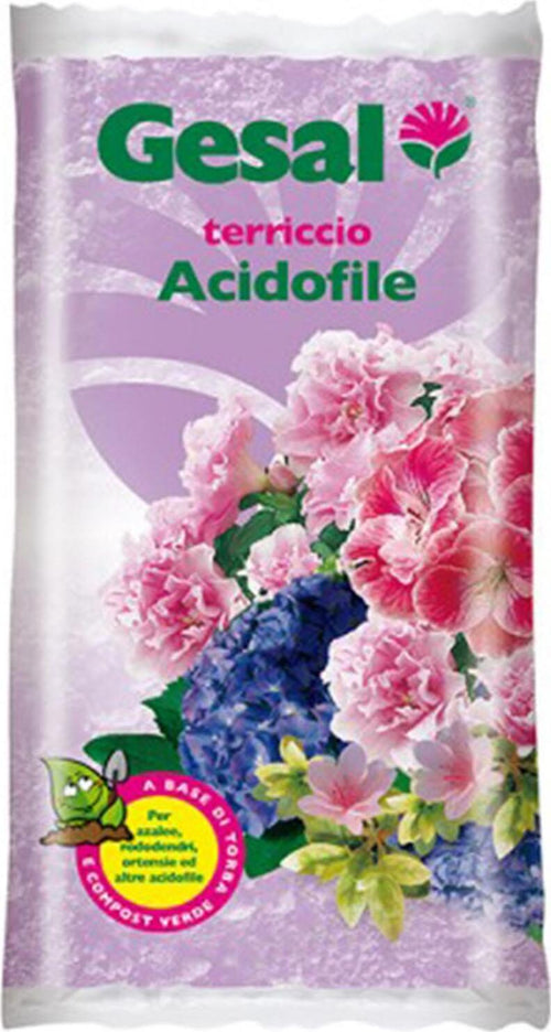 Terriccio per acidofile substrato professionale sterilizzato e concimato da 50 lt