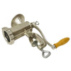 Tritacarne manuale da tavolo Reber con morsetto regolabile e manovella in ghisa
