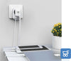 TESSAN adattatore da viaggio presa europea - tedesca con 2USB (2.4A),  presa Schuko e spina europea