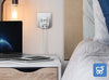 TESSAN adattatore da viaggio presa europea - tedesca con 2USB (2.4A),  presa Schuko e spina europea