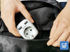 TESSAN adattatore da viaggio presa europea - tedesca con 2USB (2.4A),  presa Schuko e spina europea