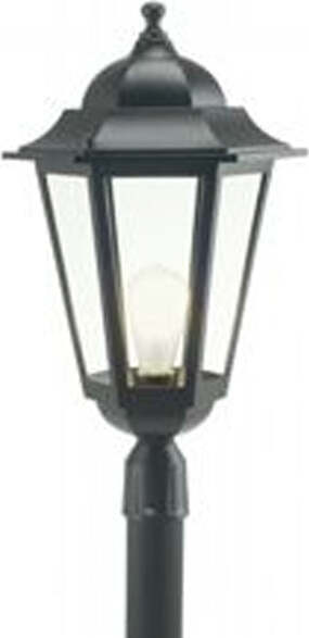 Testa-Palo-1-Luce-E27Geko-In-Allumino-Nero-E-Vetro-Manicotto-Diametro-6-Cm