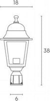 Testa-Palo-1-Luce-E27Old-In-Alluminio-Color-Bianco-Argento-E-Vetro-Trasparente