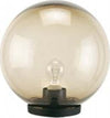 Testa-Palo-1-Luce-Globo-In-Termoplastco-Sfera-Ø-20-Cm-Nero---Fume'