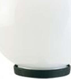 Testa-Palo-1-Luce-Globo-In-Termoplastco-Sfera-Ø-20-Cm-Nero---Opale