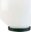 Testa-Palo-1-Luce-Globo-In-Termoplastco-Sfera-Ø-25-Cm-Nero---Opale
