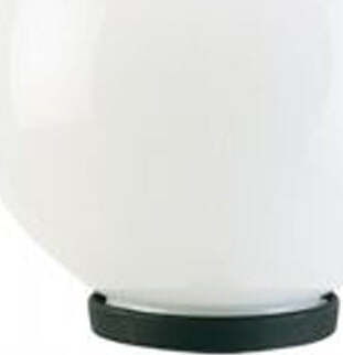 Testa-Palo-1-Luce-Globo-In-Termoplastco-Sfera-Ø-25-Cm-Nero---Opale