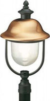 Testa-Palo-A-1-Luce-E27Rustica-In-Alluminio-Grigio-Rame-E-Termoplastica-Rustica