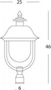 Testa-Palo-A-1-Luce-E27Rustica-In-Alluminio-Grigio-Rame-E-Termoplastica-Rustica