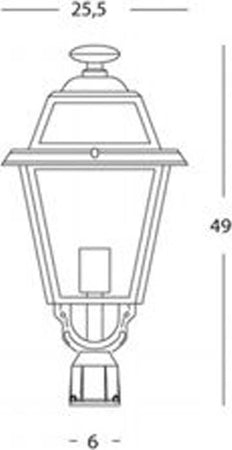 Testa-Palo-Da-Esterno-Contemporaneo-Elegance-Alluminio-E-Vetro-Grigio-1-Luce-E27