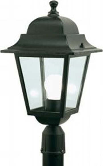 Testa-Palo-In-Alluminio-Nero-E-Vetro-Quadrata