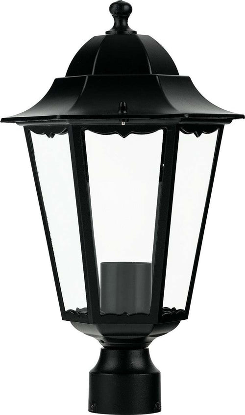 Testa Palo Lanterna Milano Nera 1Xe27 22X37,5Cm Illuminazione/Illuminazione per esterni/Luci per sentieri Led Mall Home - Napoli, Commerciovirtuoso.it